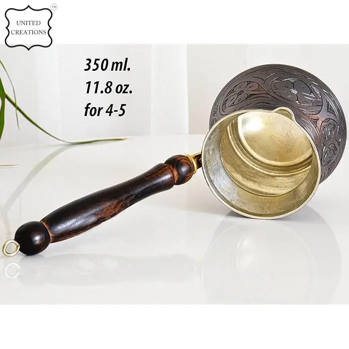 Osmanisches Design Türkische Kupfer Kaffekanne || Ottoman Design Copper Turkish Coffee Pot