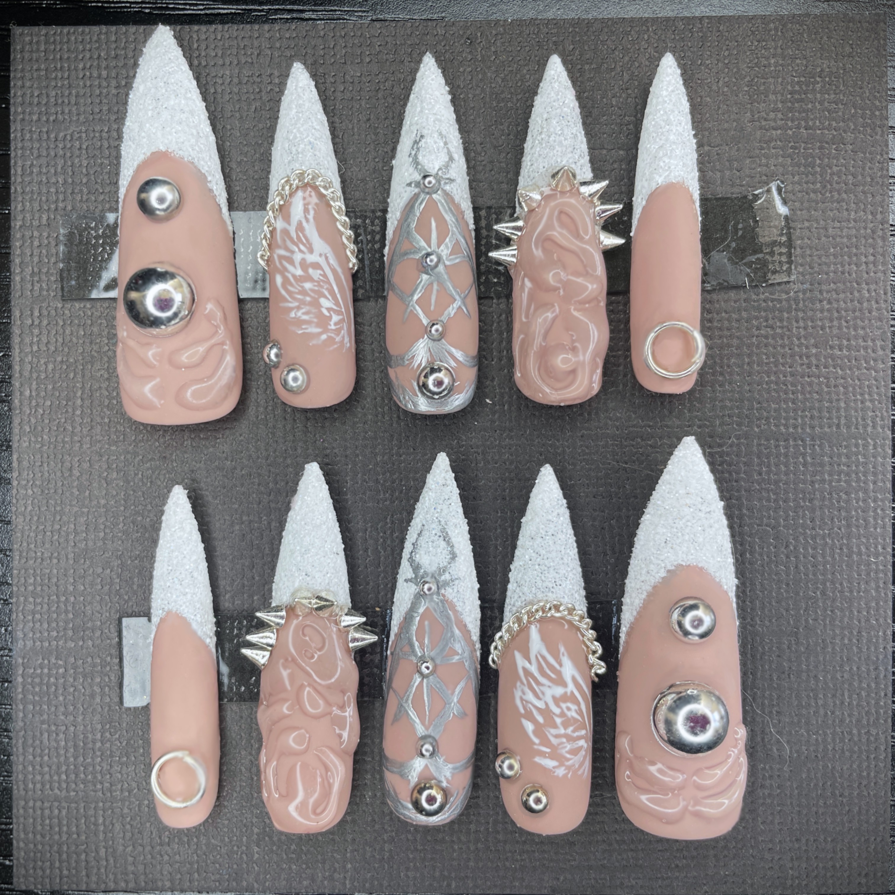 Metal Angel Press-On Nails