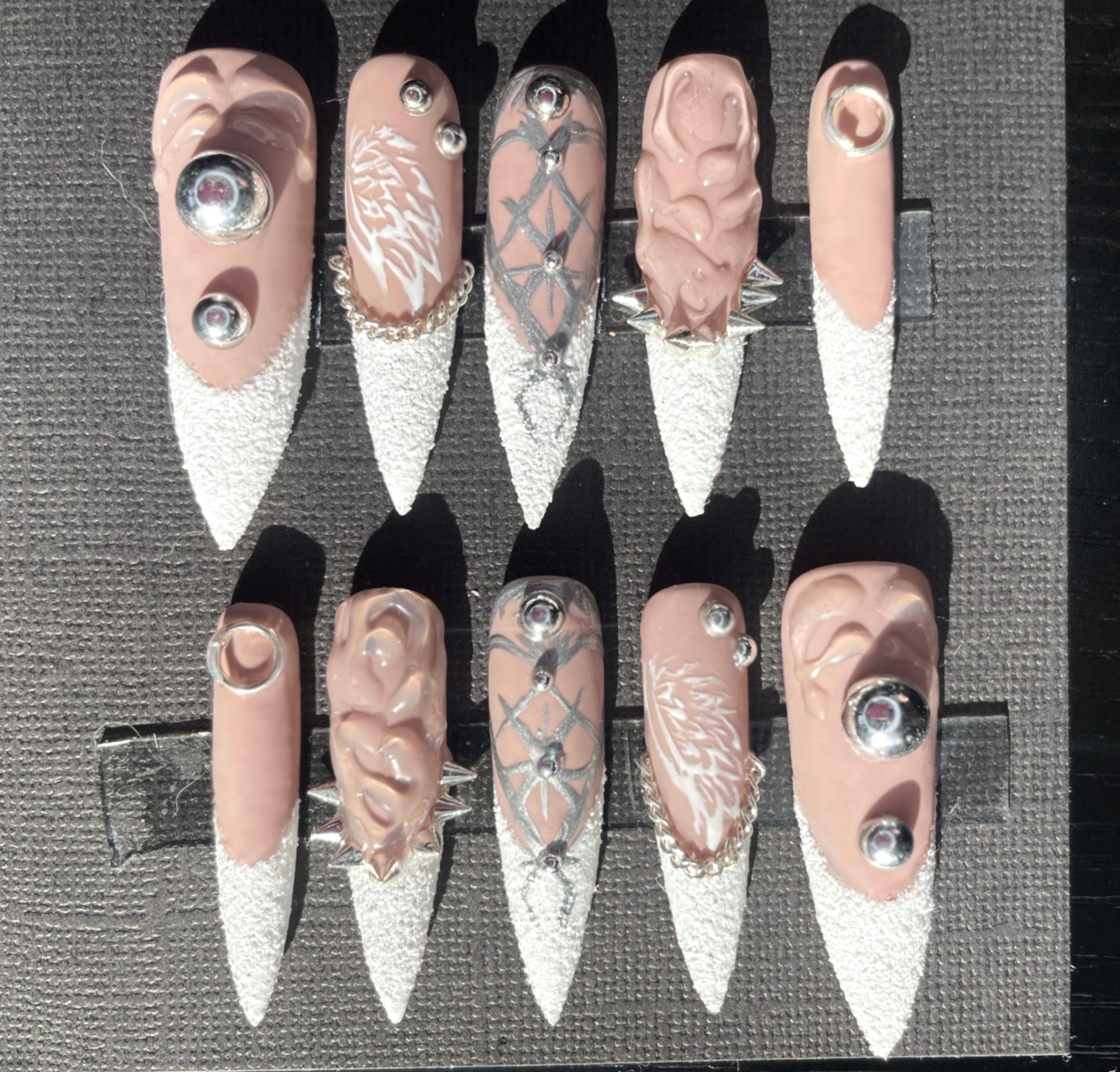 Metal Angel Press-On Nails