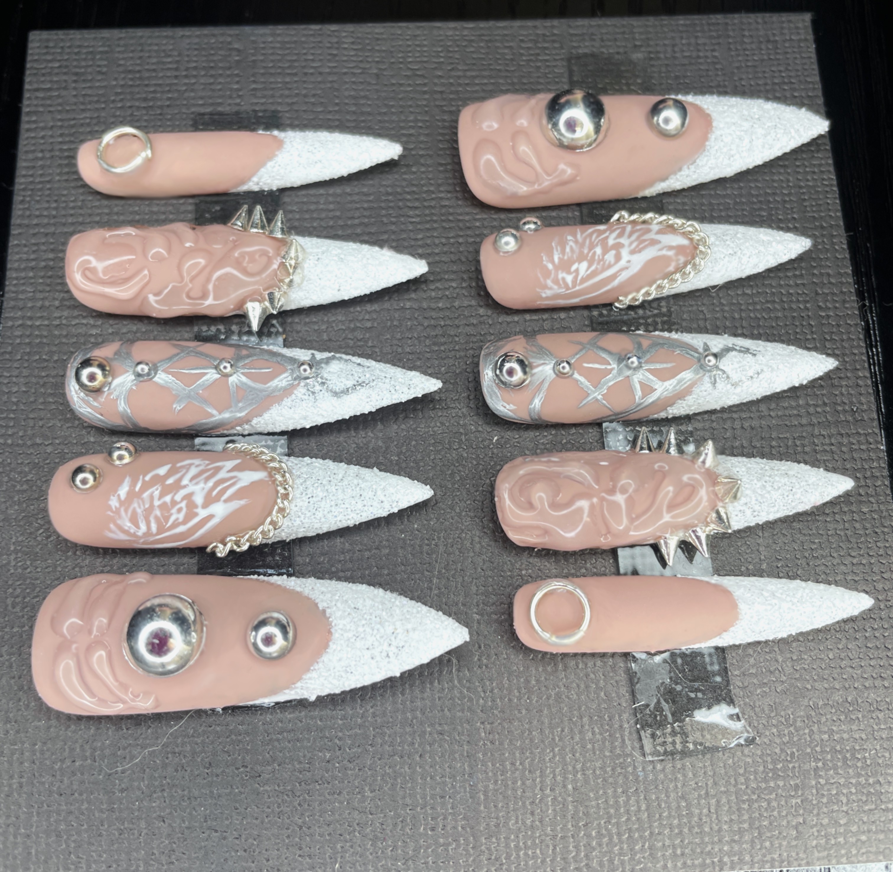 Metal Angel Press-On Nails