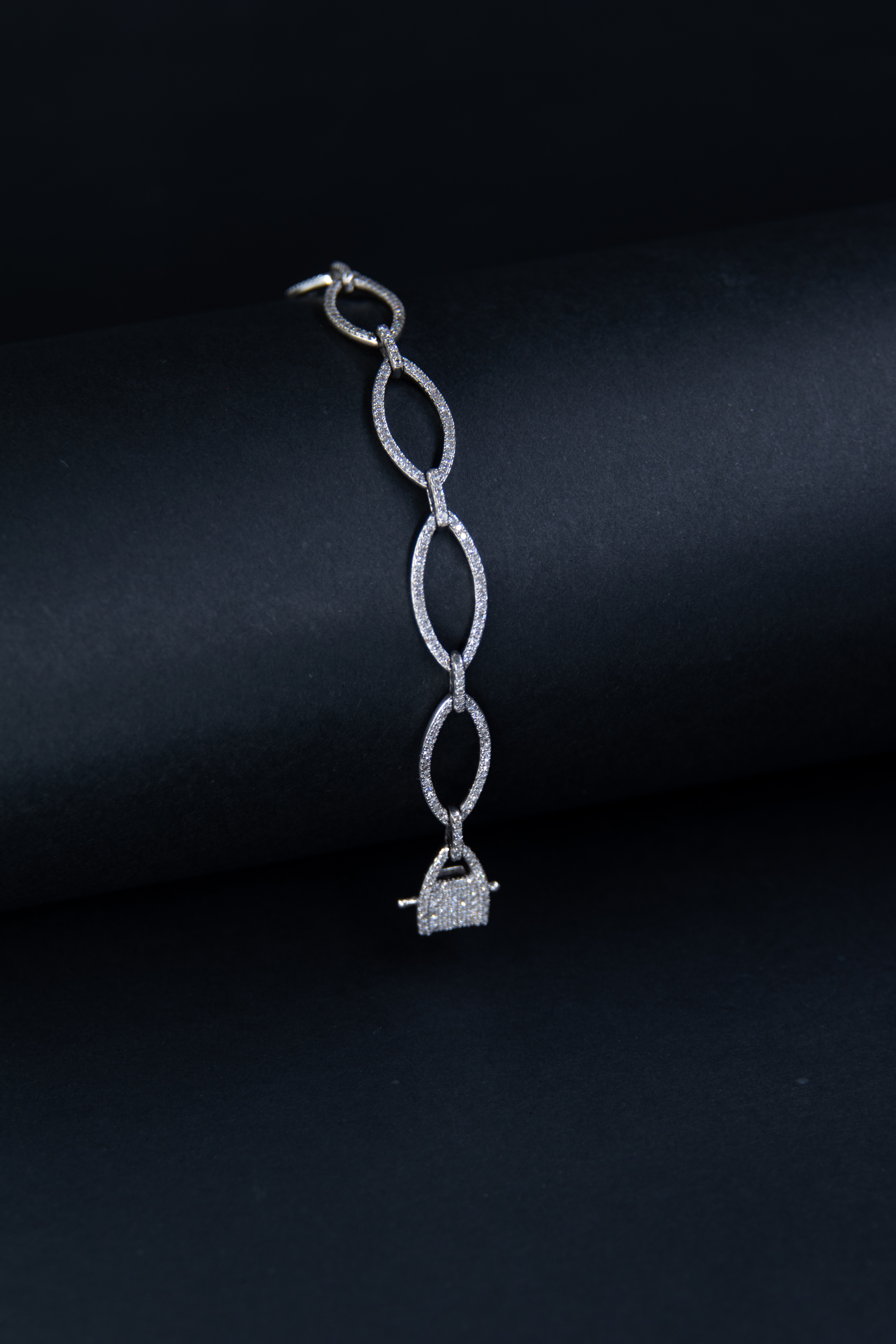 Pulsera de Oro Blanco