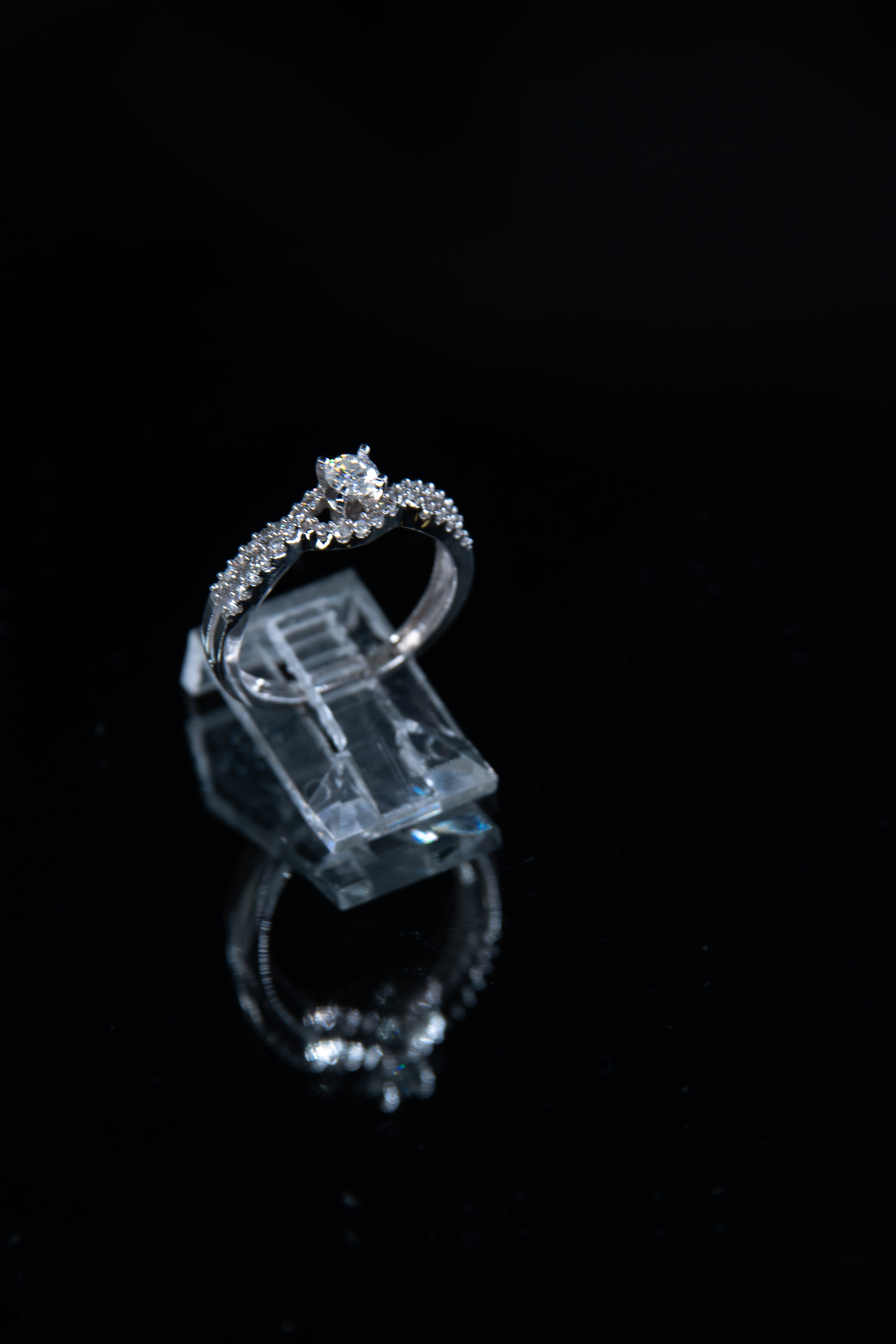 Oro blanco - Diamantes blancos