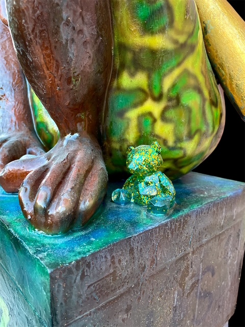 Decorative Glass Bear Statue