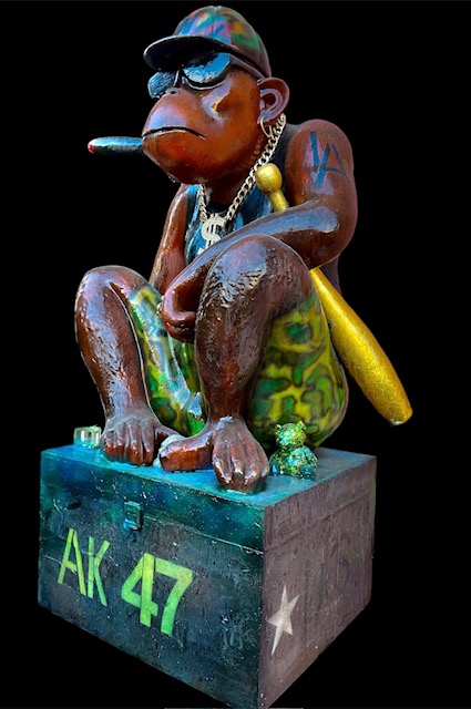 Gorilla Warrior Statue