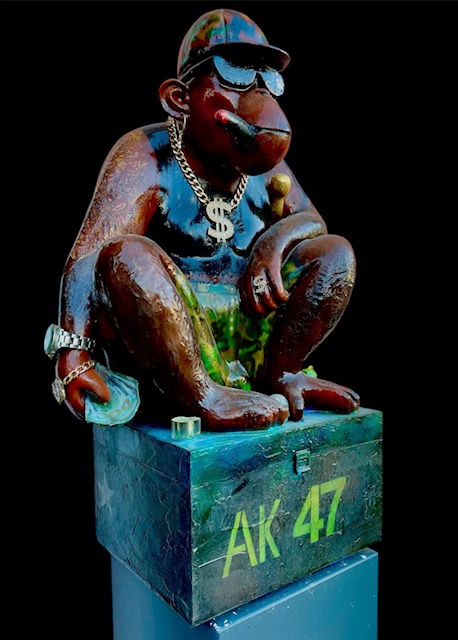 Monkey Figurine with Accessories