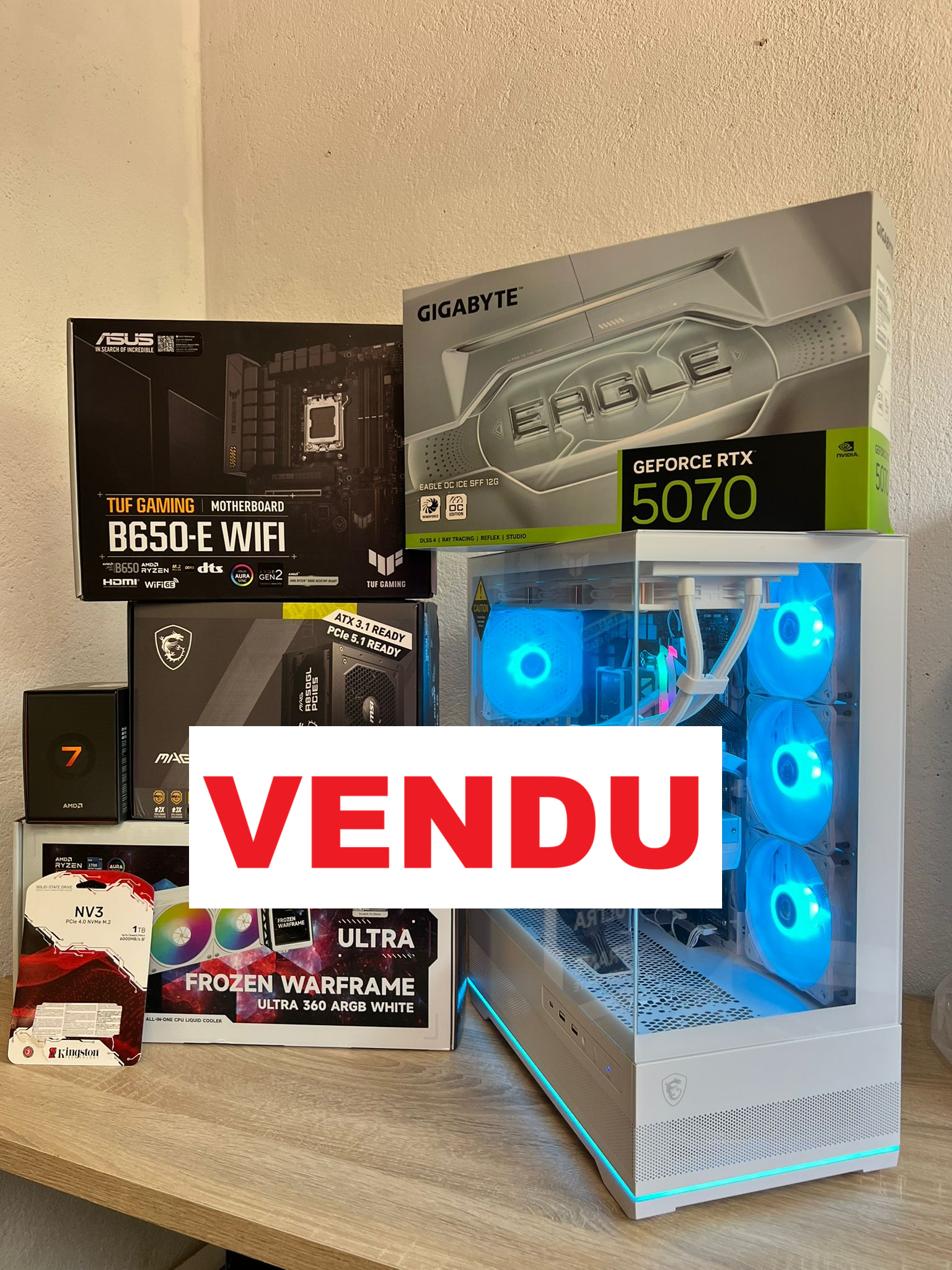 Pc Gamer Neuf RTX 5070 - Ryzen 7 9700X