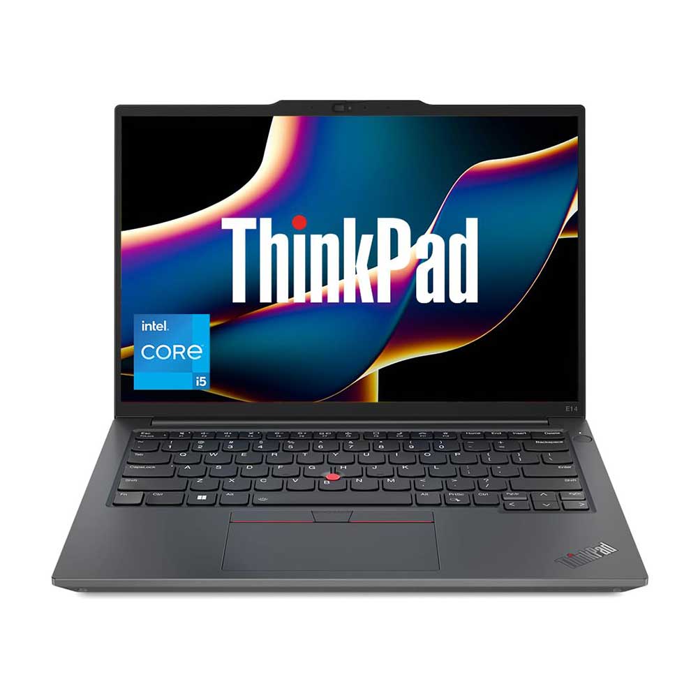 Lenovo ThinkPad E14 Intel Core i5 13th Gen 14" WUXGA IPS 300 Nits Thin and Light Laptop (8GB RAM/512GB SSD/Windows 11 Home/Backlit Keyboard/FPR/Black/1Y Onsite/1.41 kg), 21JKS13M00