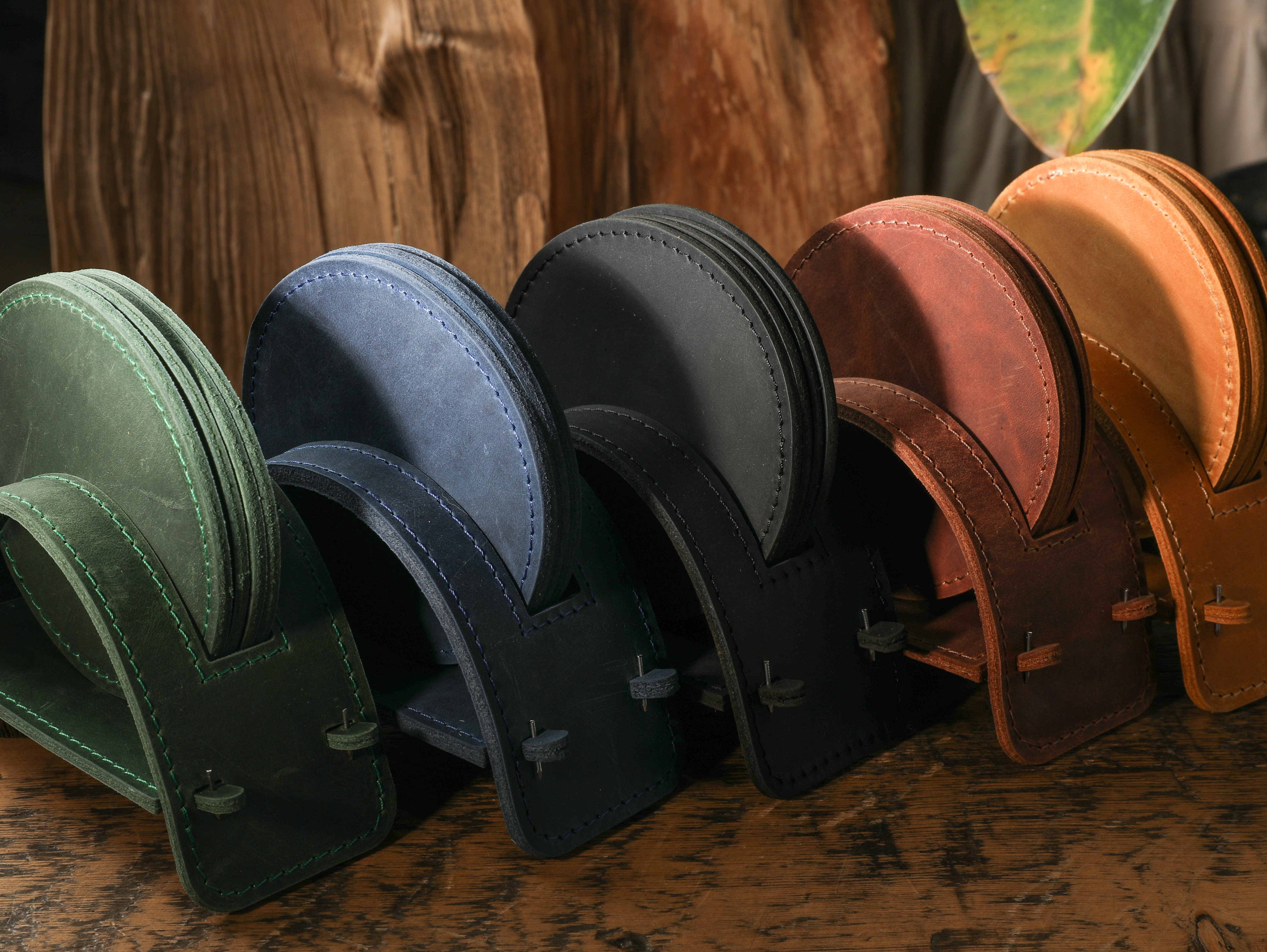 Leather Coaster Set
