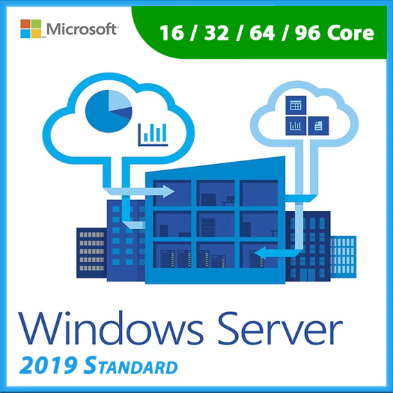 Windows Server 2019 Standard (16 Core / 32 Core / 64 Core / 92 Core)