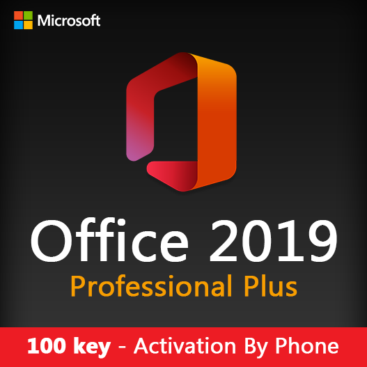 100 Licencias Office Professional Plus 2019 (Activación por Teléfono)