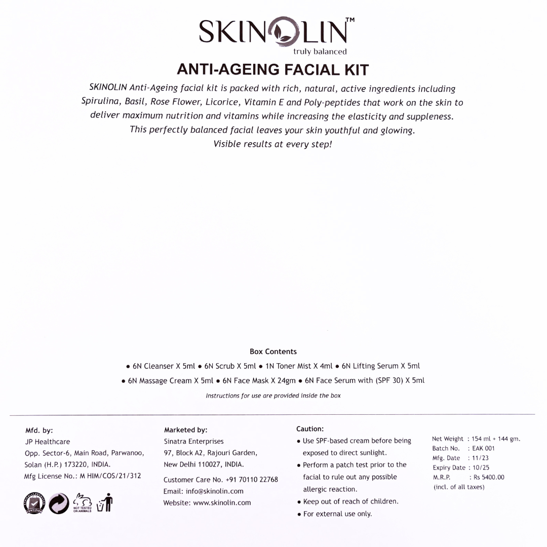 Anti-Ageing Facial Kit