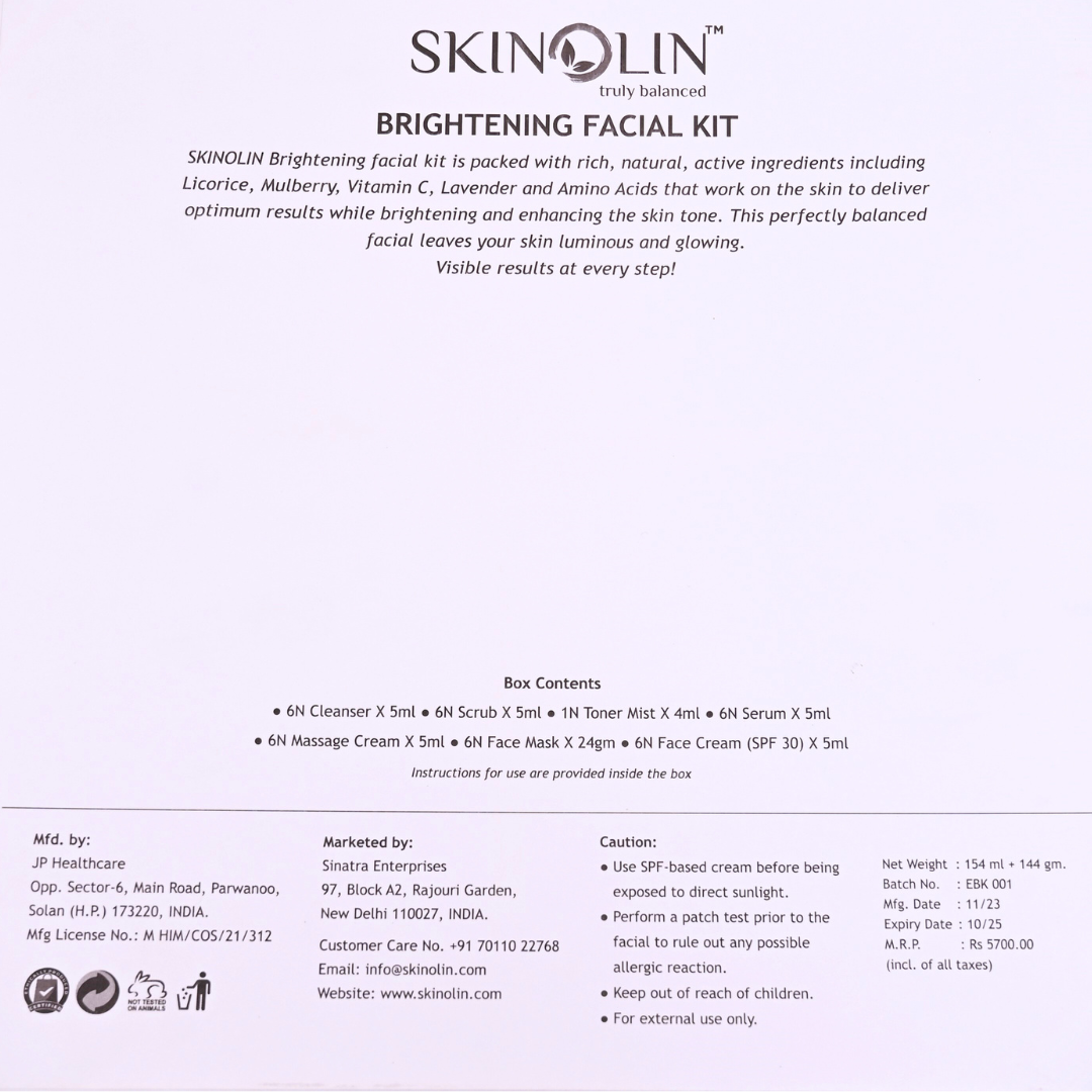  Brightening Facial Kit