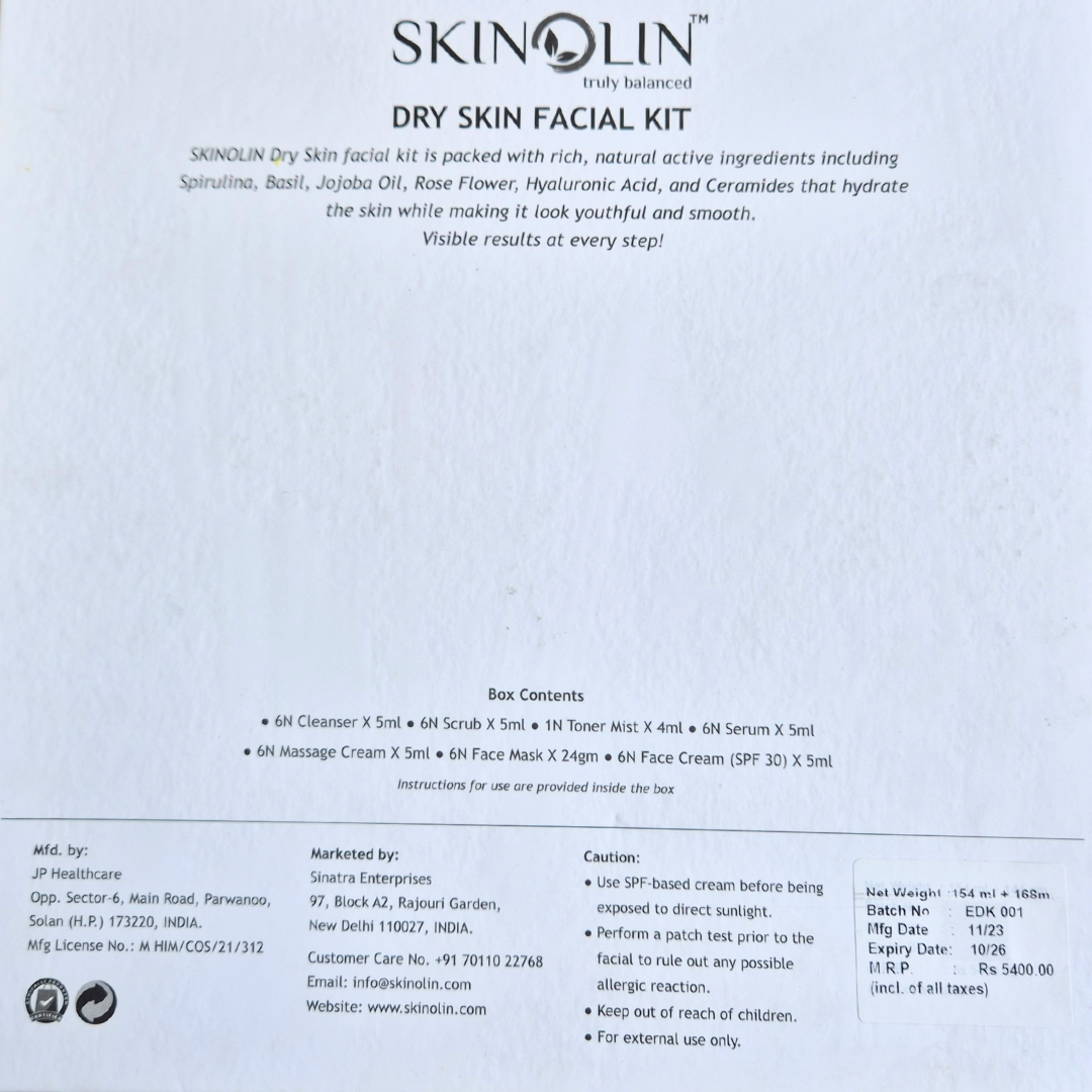 Dry Skin Facial Kit