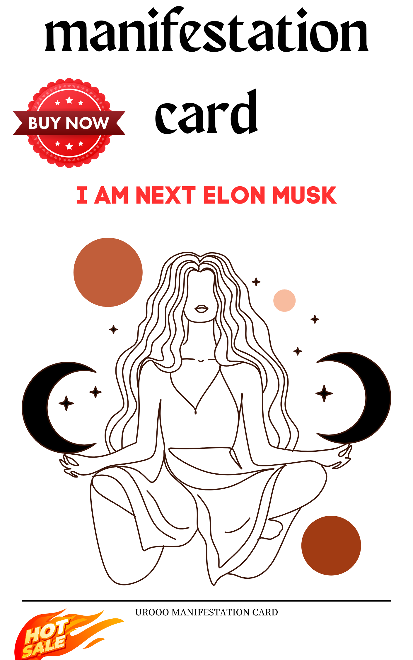 Manifestation Card -I AM NEXT ELON MUSK