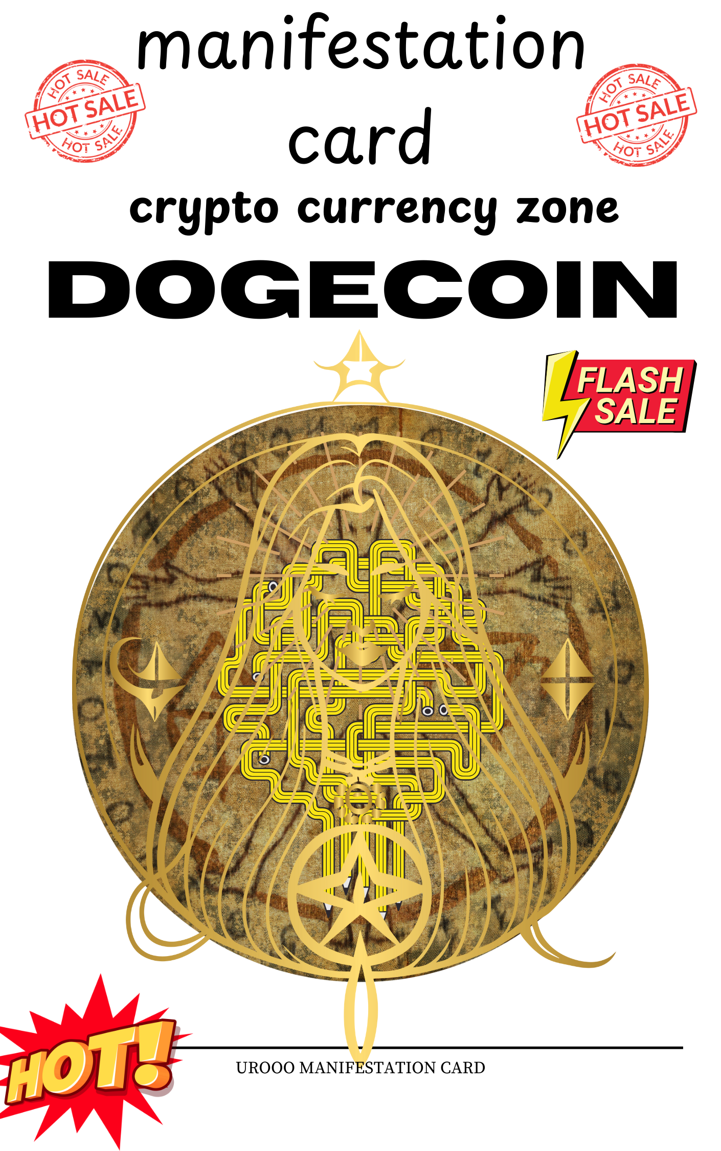 Dogecoin Manifestation Card - Crypto Currency Zone Special