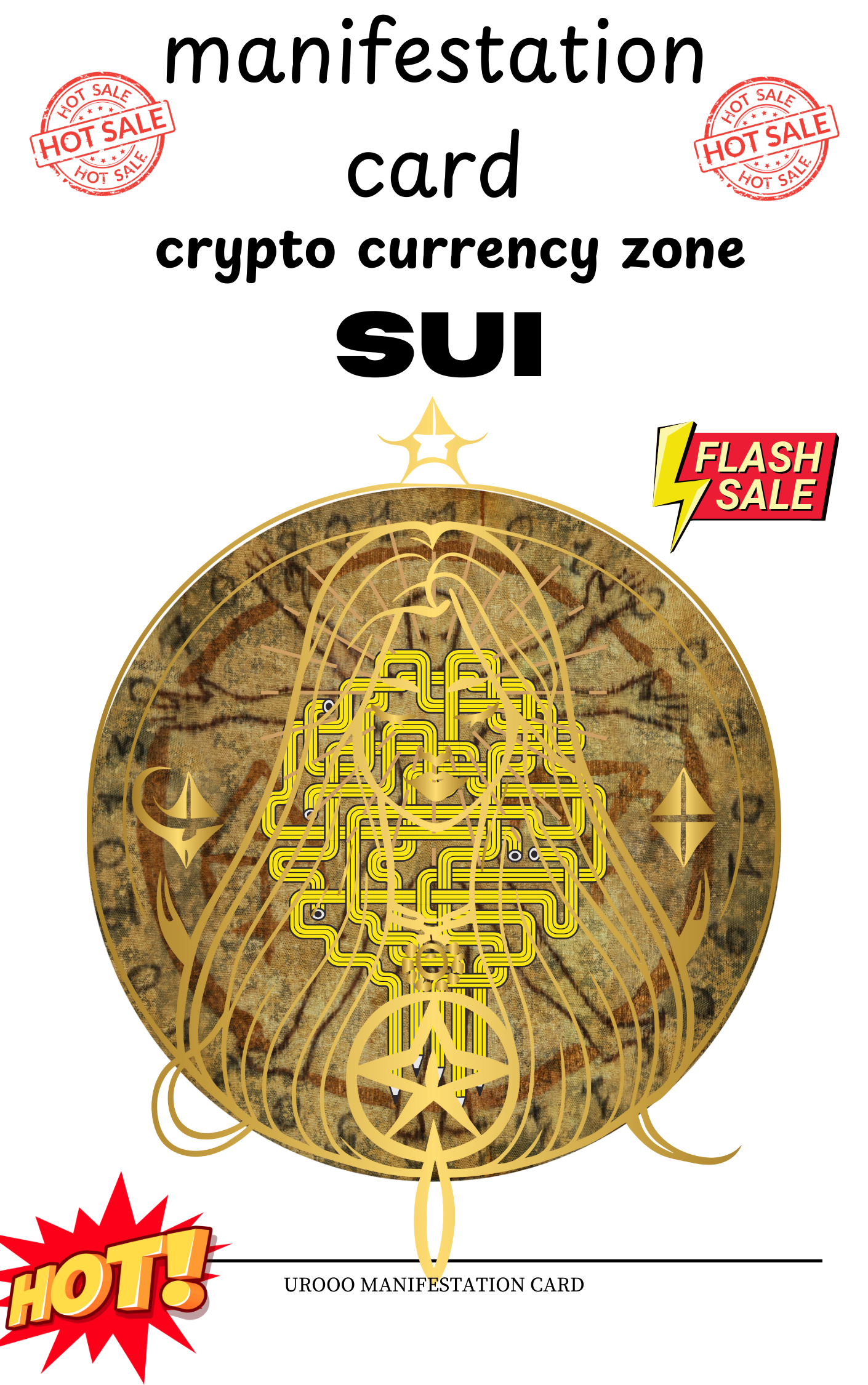 Manifestation Card  -  Crypto Currency Zone SUI