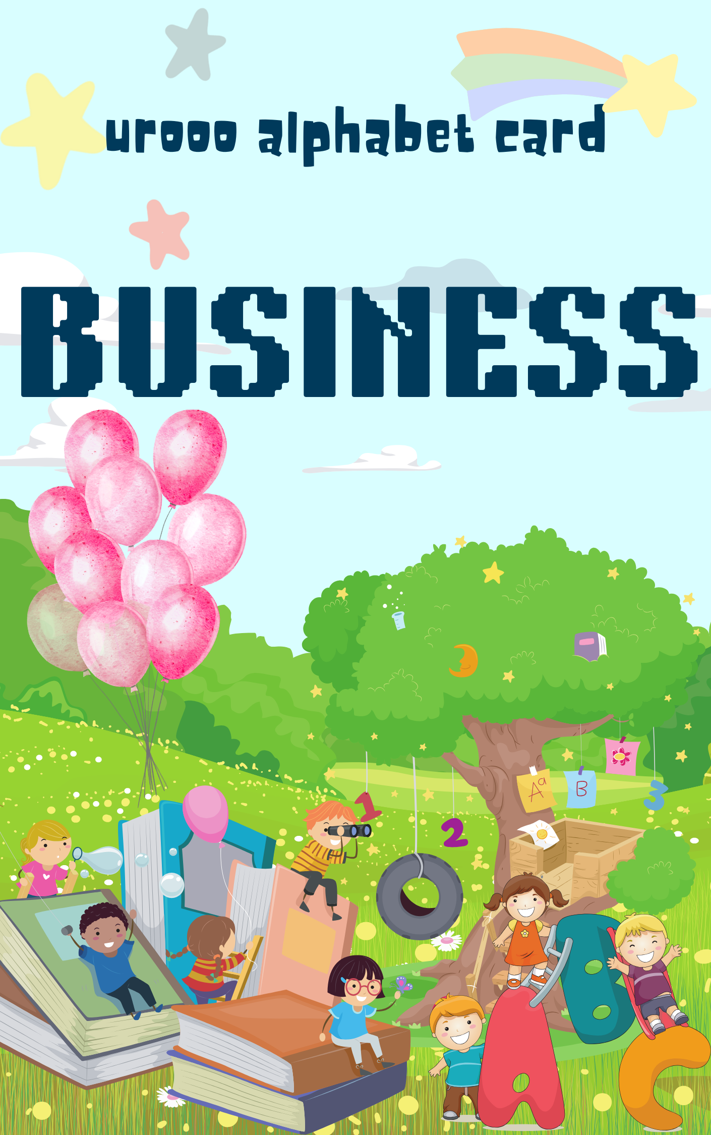 Urooo Alphabet Card - BUSINESS