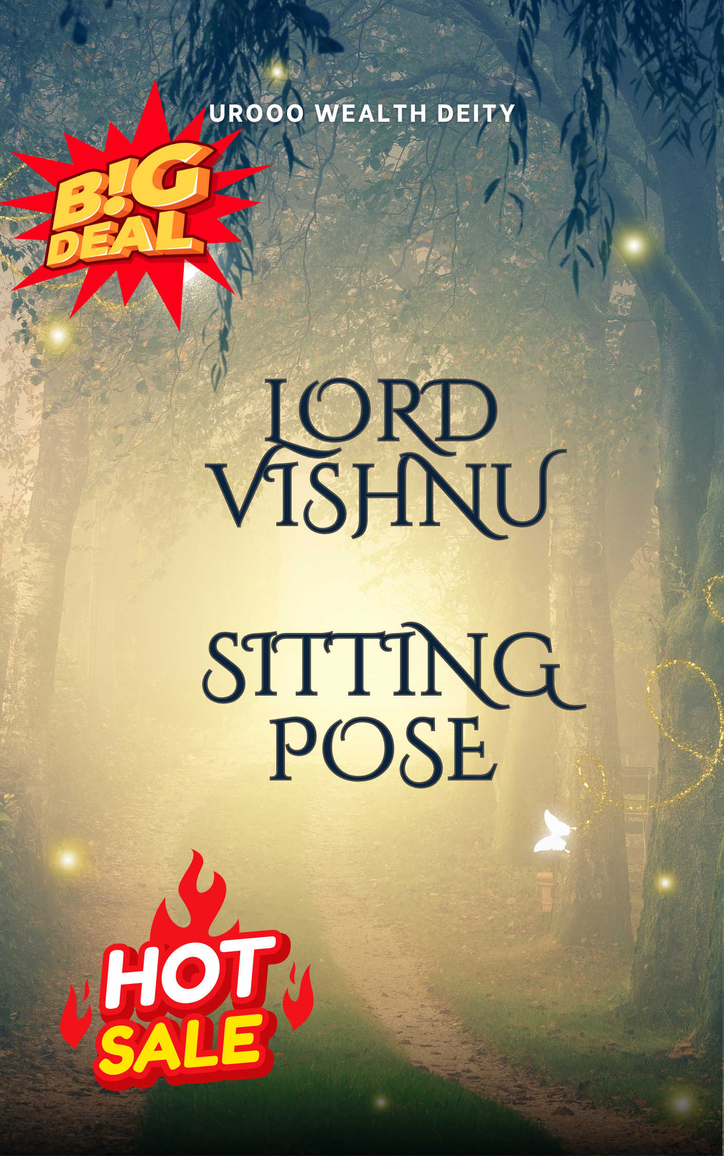 Lord Vishnu Sitting Pose