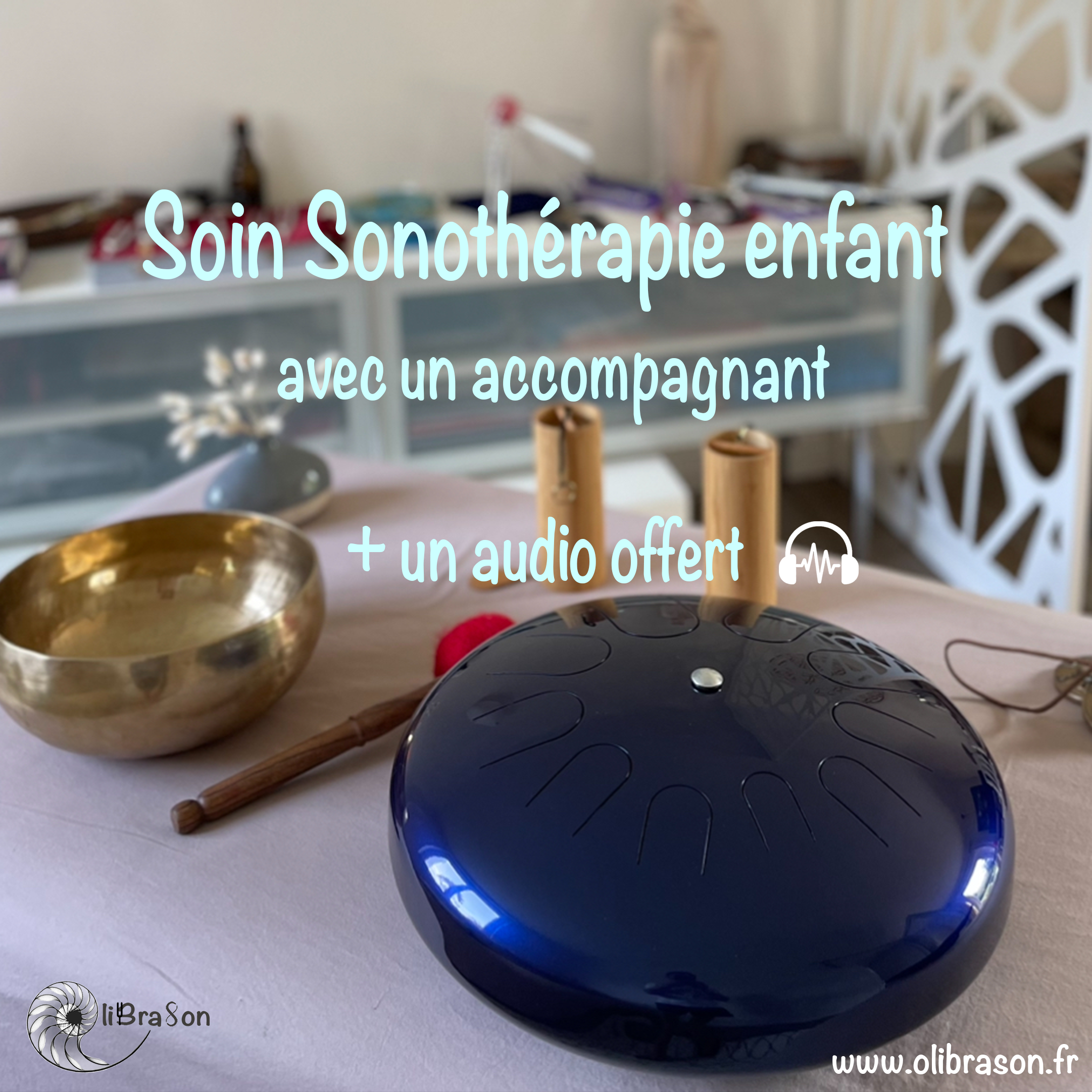 Carte cadeau: Soin Sonothérapie enfant (avec un accompagnant) + un audio offert