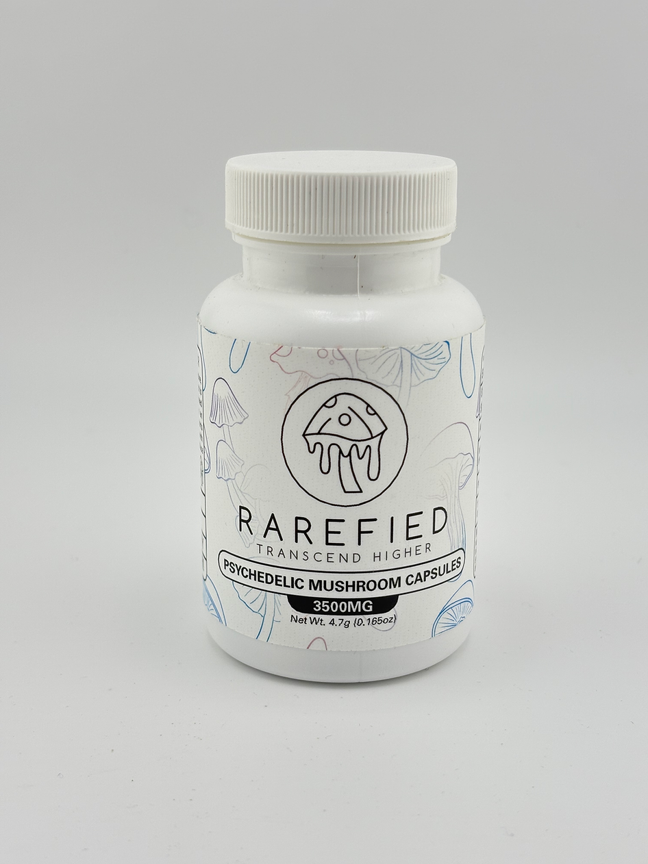 Rarefied - Psychedelic Mushroom Capsules - 3500MG