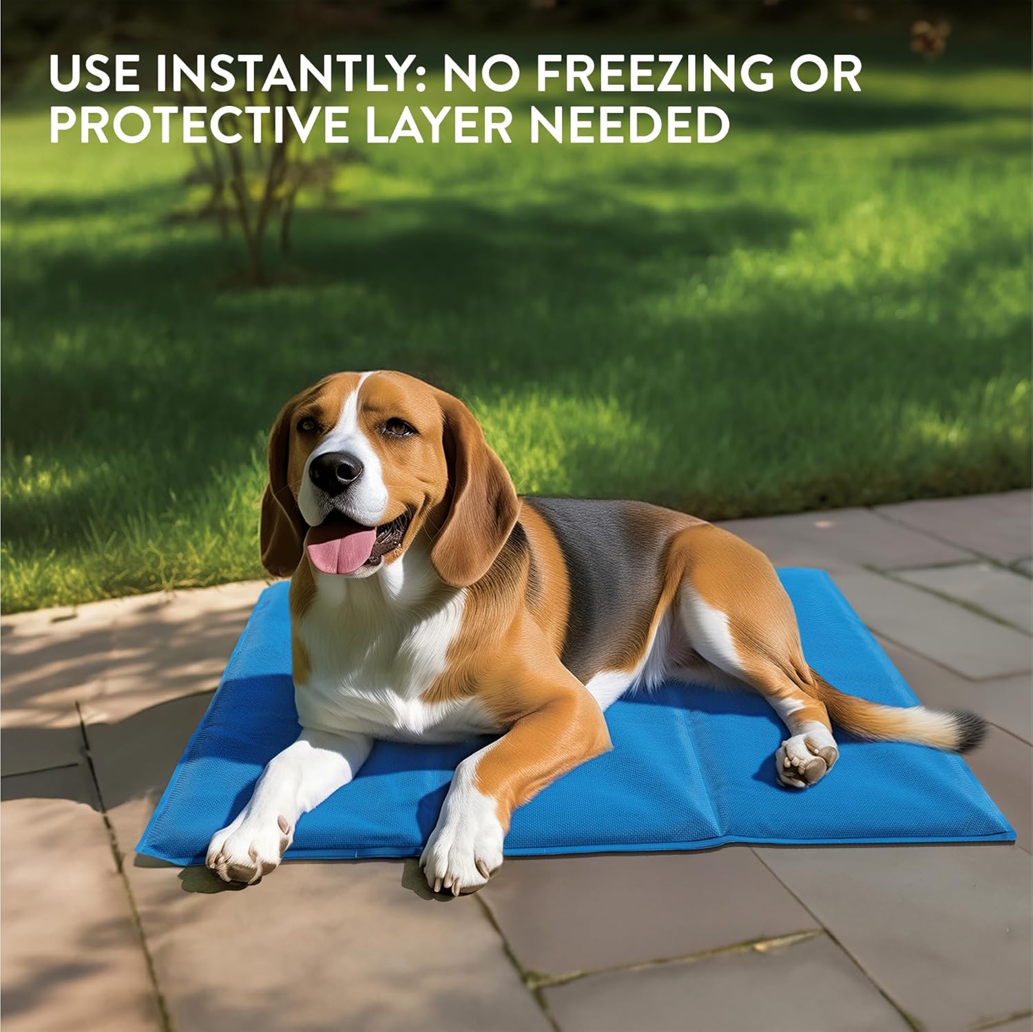 Pet Cooling Mat with Durable Textiline Cover - Cool Pad for Dog or Cat - Cooler Bed Mats for Dogs or Cats - 19.69 x 35.43 x 0.20 (50 x 90 x 0.5 cm)