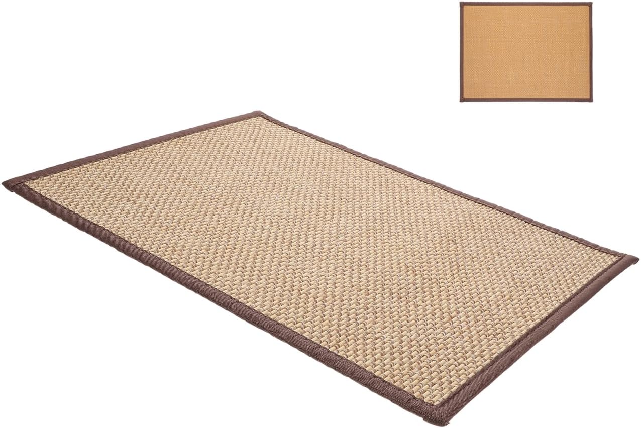 Floor Seat Cushion Japanese Sitting Cushion for Home Yoga Meditation Cushion Tatami Floor Mattress Car Seat Cooler Pad Tatami Floor Pillow Shower Mat Fine Bamboo Household Child