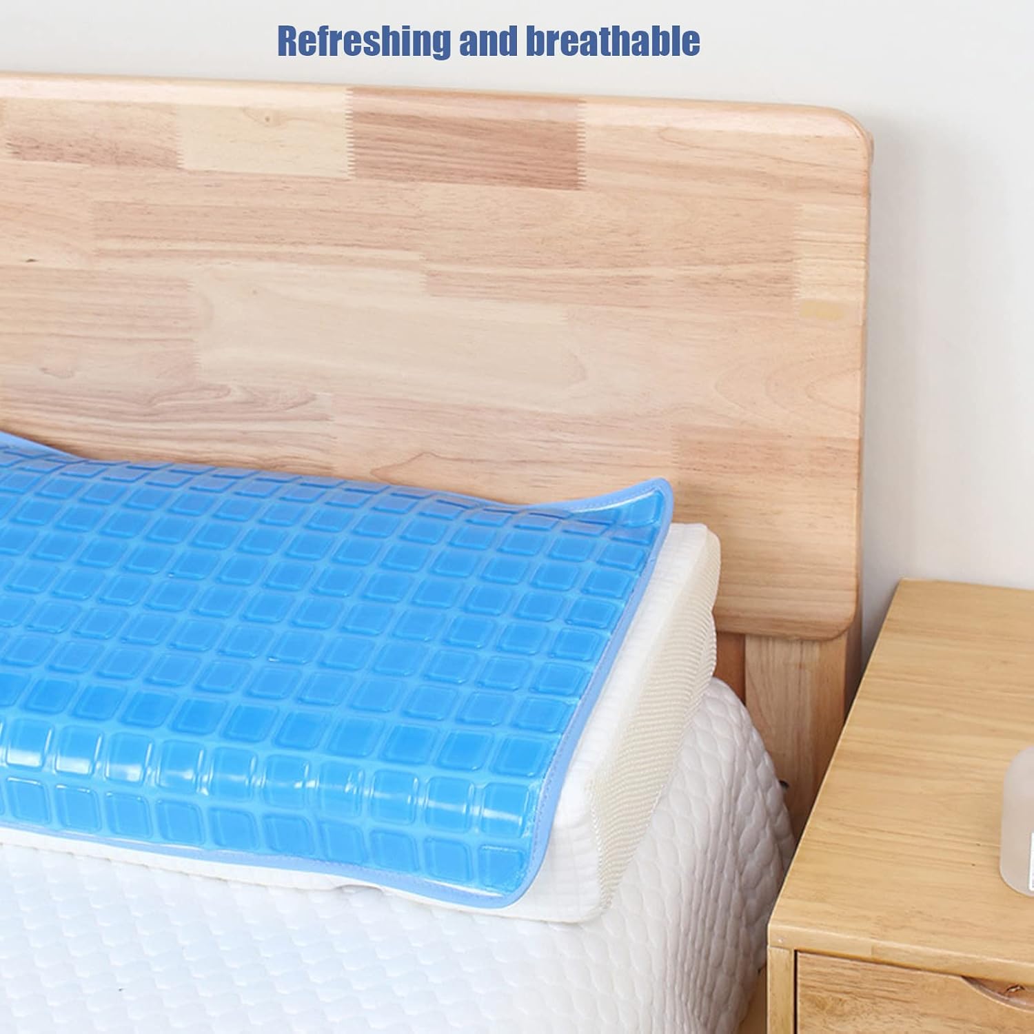 Pillow Cooling Mat Cooling Gel Pad for Bed Pillow Cushion Soft Flexible Foldable Pillow Mat for Sleeping