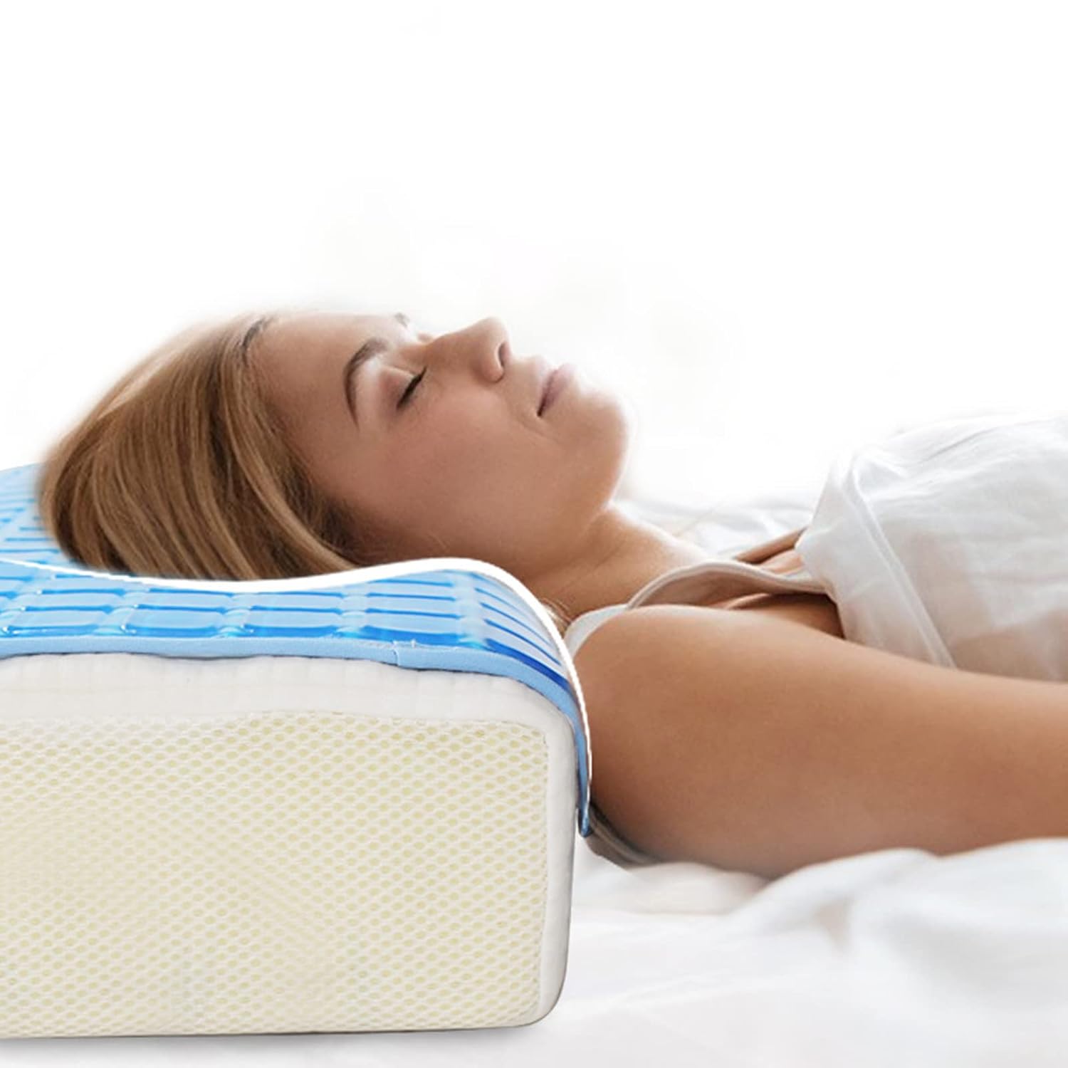 Pillow Cooling Mat Cooling Gel Pad for Bed Pillow Cushion Soft Flexible Foldable Pillow Mat for Sleeping