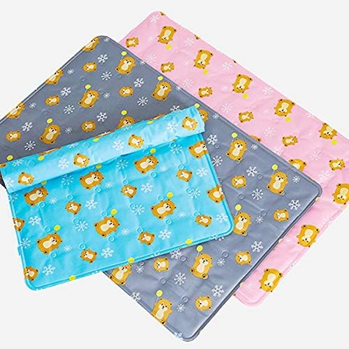 Dog Cooling Mat Reversible Cooling Gel Pad Pet Cooling Pad for Cat and Dog Pressure Activated Self Cooling Dog Sleeping Bed Ice Pad Keep Pet Cool Summer Use