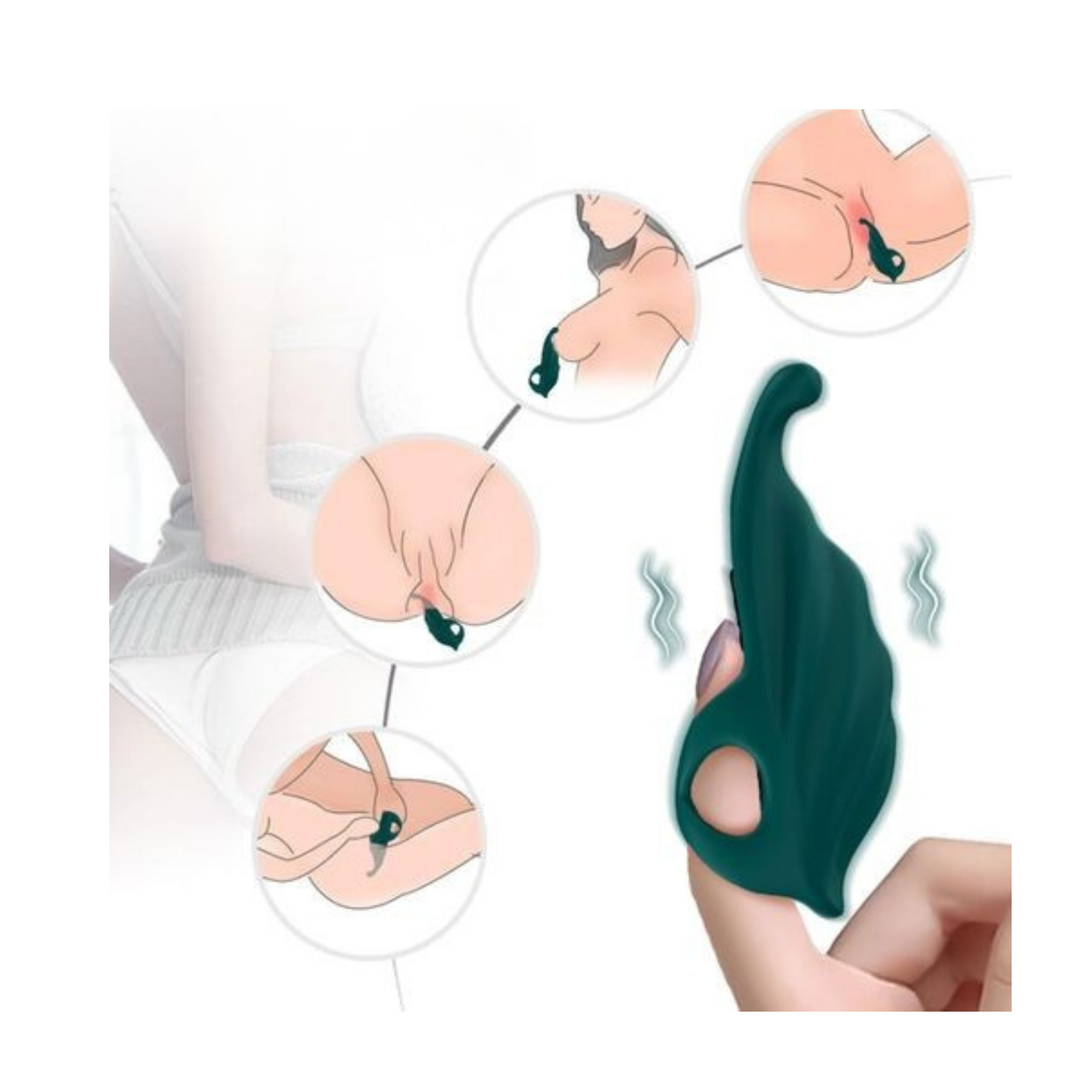 Estimulador de Dedo e Vibrador