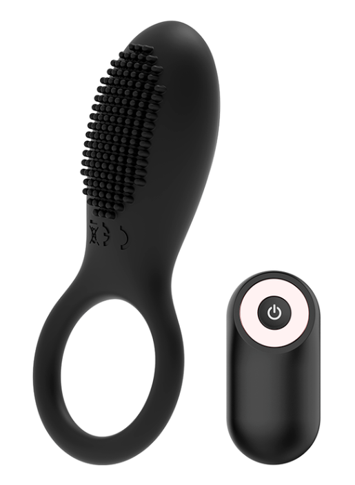 COQUETTE CHIC DESIRE - COCK RING CONTROLE REMOTO RECARREGVEL PRETO/ OURO