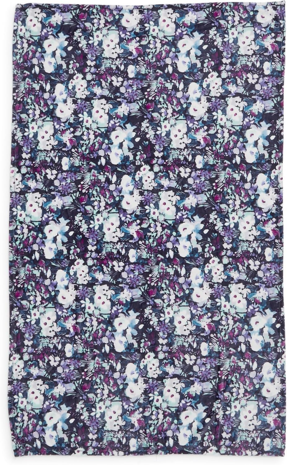 Plush Throw Blanket, Fleece, Artist's Garden Purple