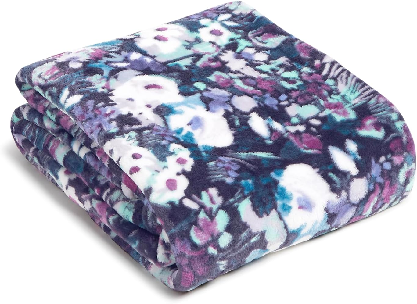 Plush Throw Blanket, Fleece, Artist's Garden Purple