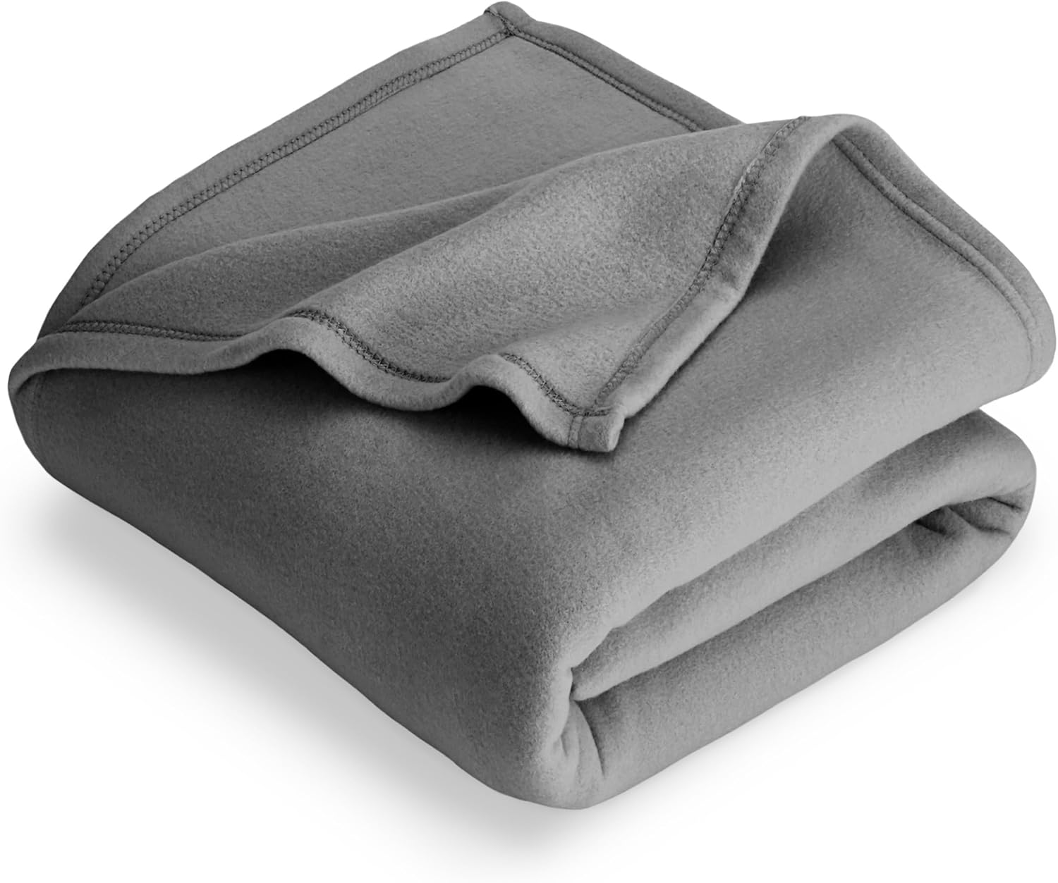 Polar Fleece Blanket - Full/Queen - Grey - Warm & Cozy - Premium Fleece Throw for Bed, Sofa, Camping, Travel and Cold Nights - Lightweight Blanket (Full/Queen, Grey)