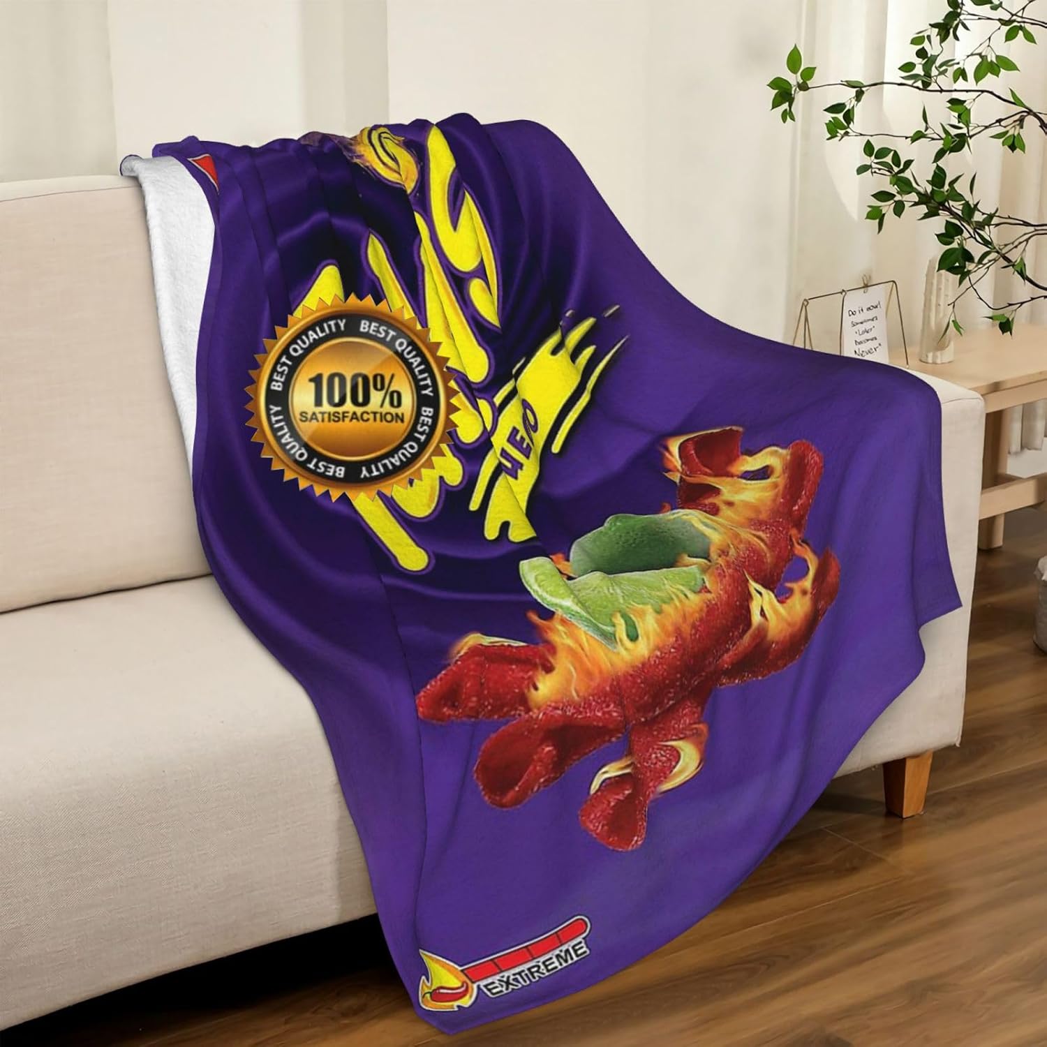 Throw Blanket Super Soft Plush Throw Bed Couch Decorative Cotton Sofa Cozy Blanket 50''X40''