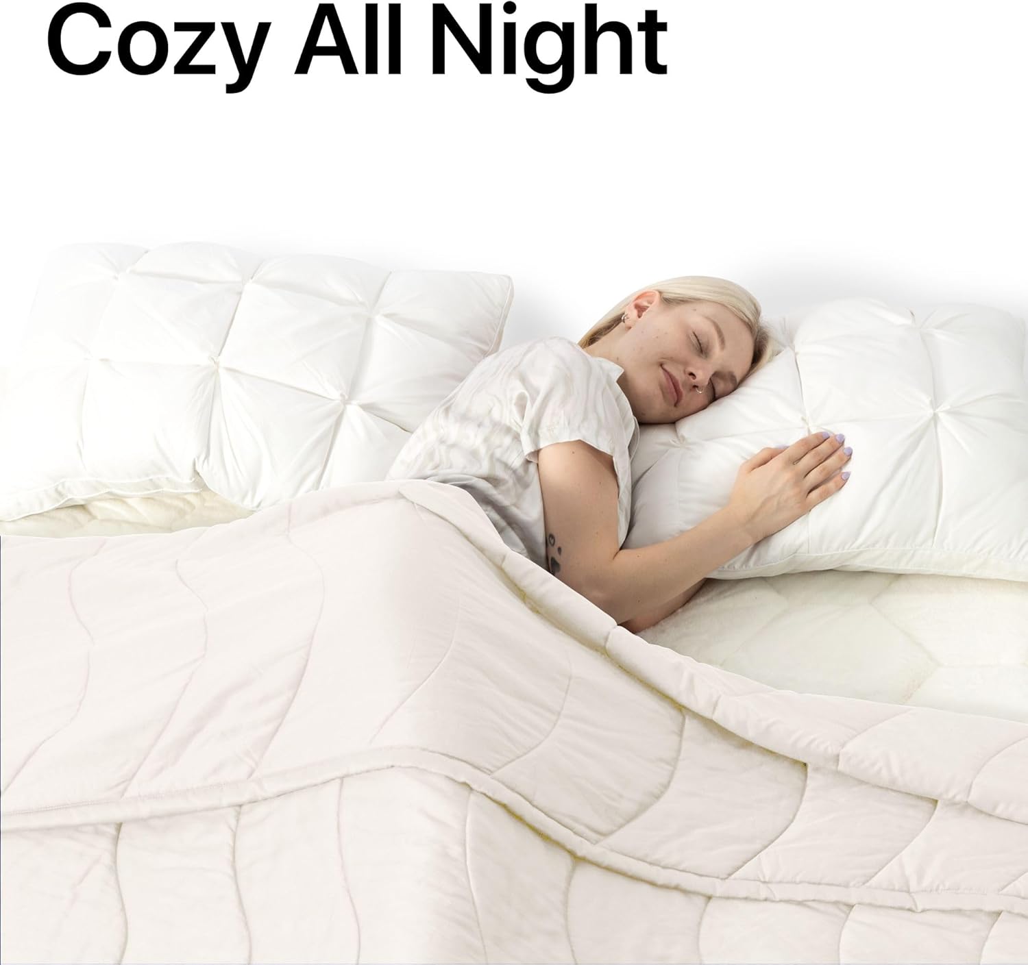 Cooling Comforter, Rayon Derived from Bamboo, Lightweight Summer Quilt Queen/Full Size 90"*90", Double Sided Comforter with Elegant Pattern, Hotel Luxury Bedding