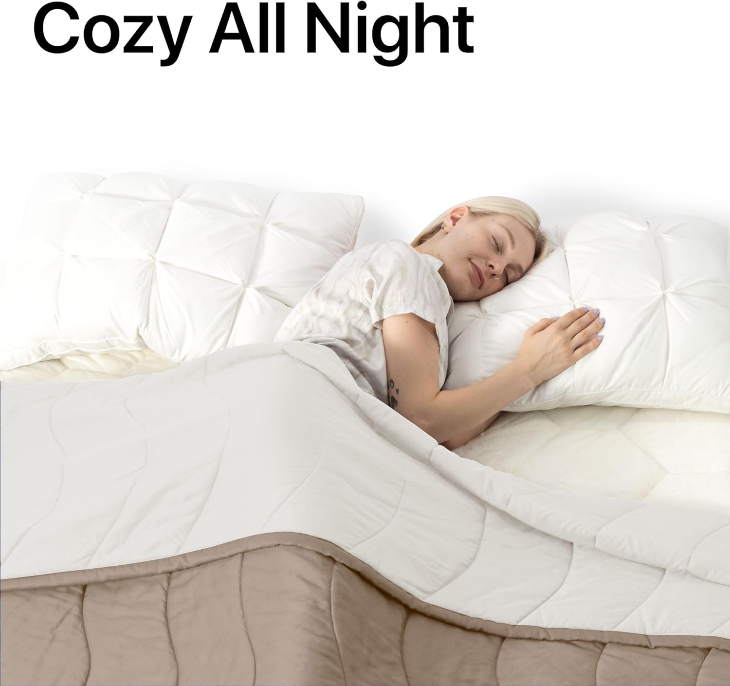 Cooling Comforter, Rayon Derived from Bamboo, Lightweight Summer Quilt Queen/Full Size 90"*90", Double Sided Comforter with Elegant Pattern, Hotel Luxury Bedding