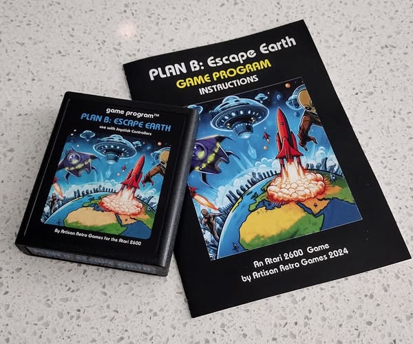 PLAN B: Escape Earth - Game Cartridge and Manual