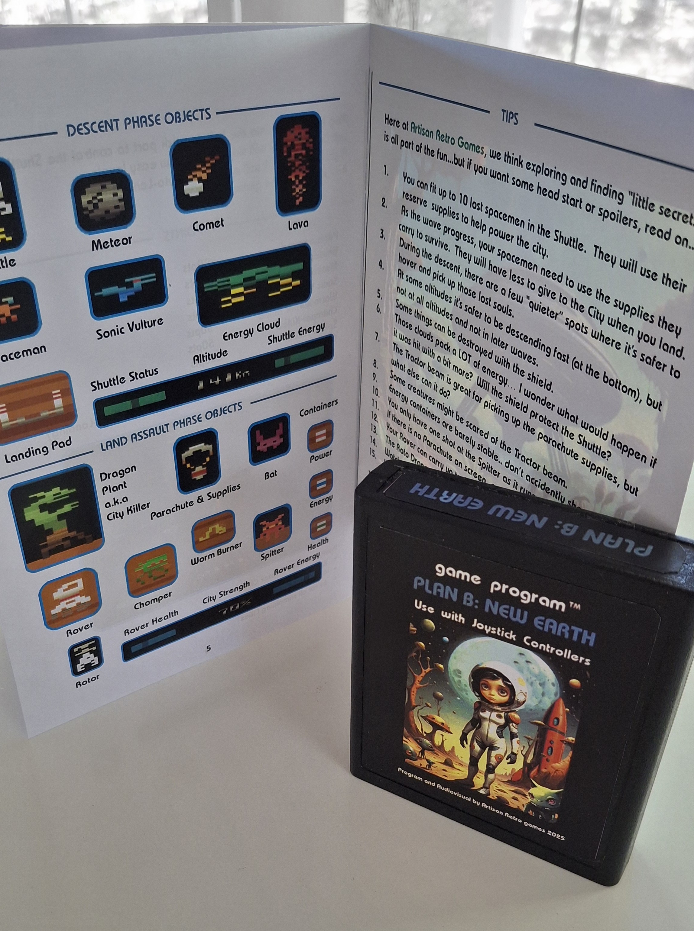 Plan B: New Earth - Game Cartridge and Manual