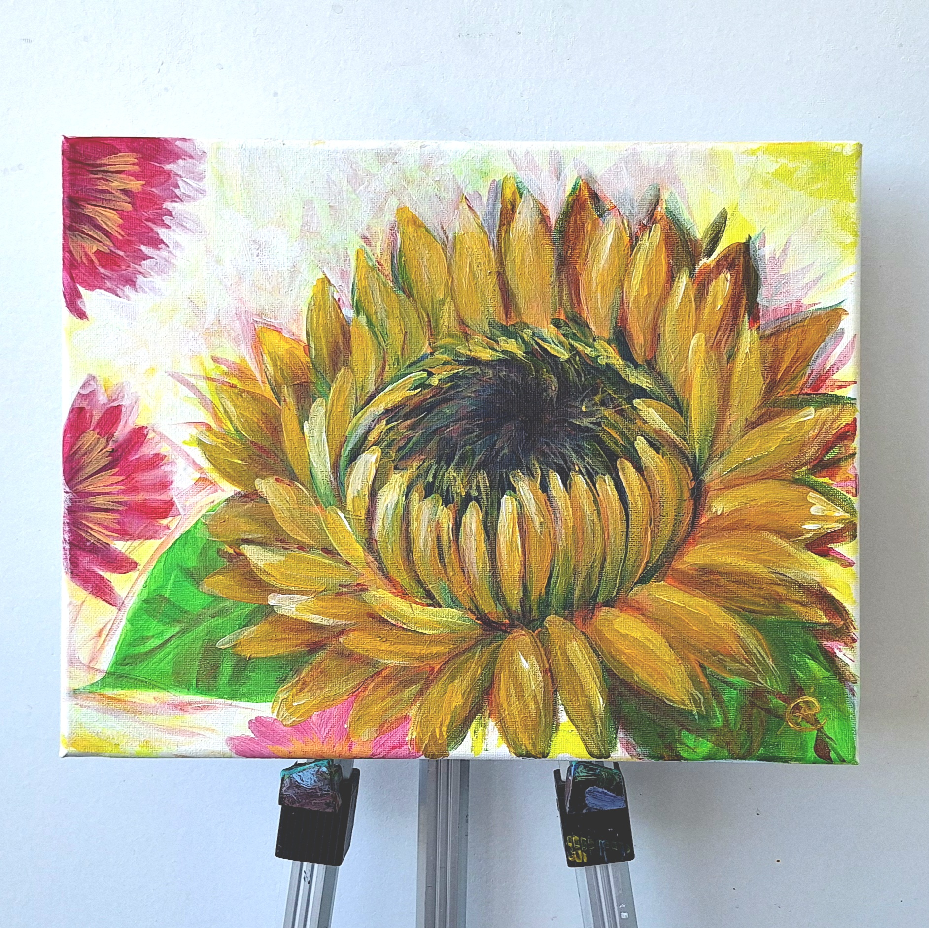 Sunflower Painting by Eileen A Art