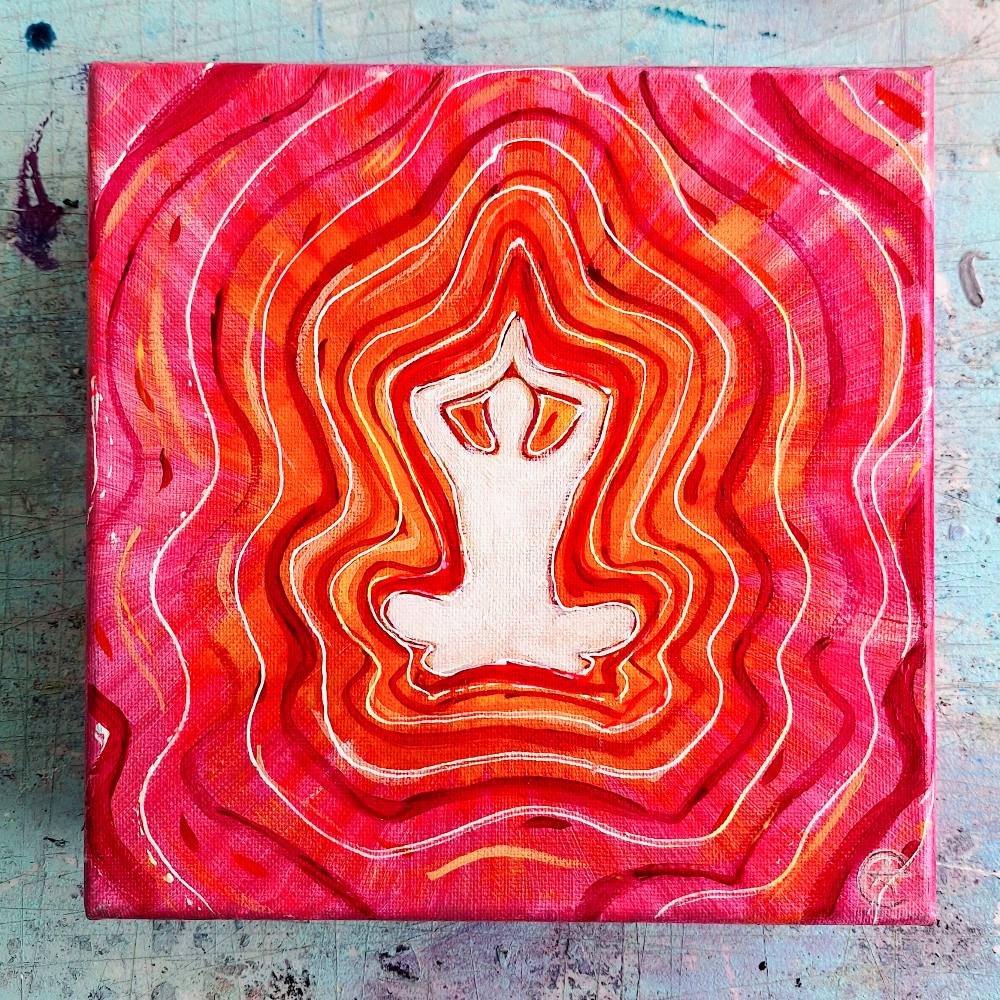 Yoga Poses Paintings   by Eileen A Art