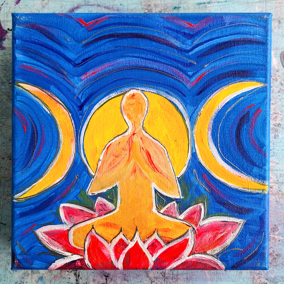Yoga Poses Paintings   by Eileen A Art
