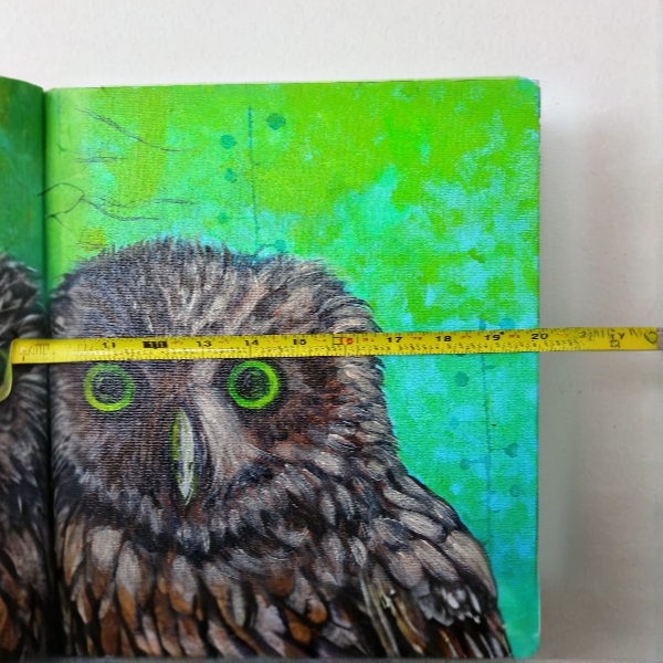 Owl Portrait painting by Eileen A Art