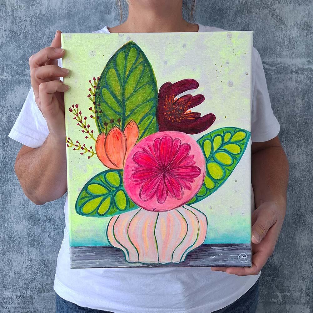 Floral Paintings by Eileen A Art