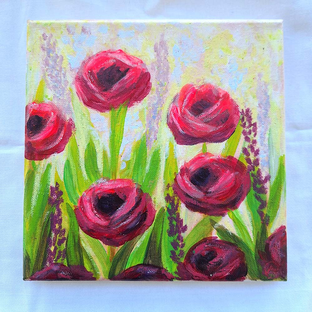 Funky Flowers  by Eileen A Art