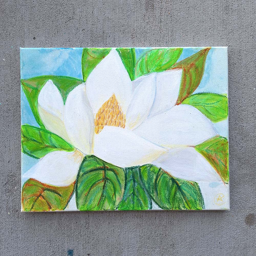 Magnolia Flower Painting