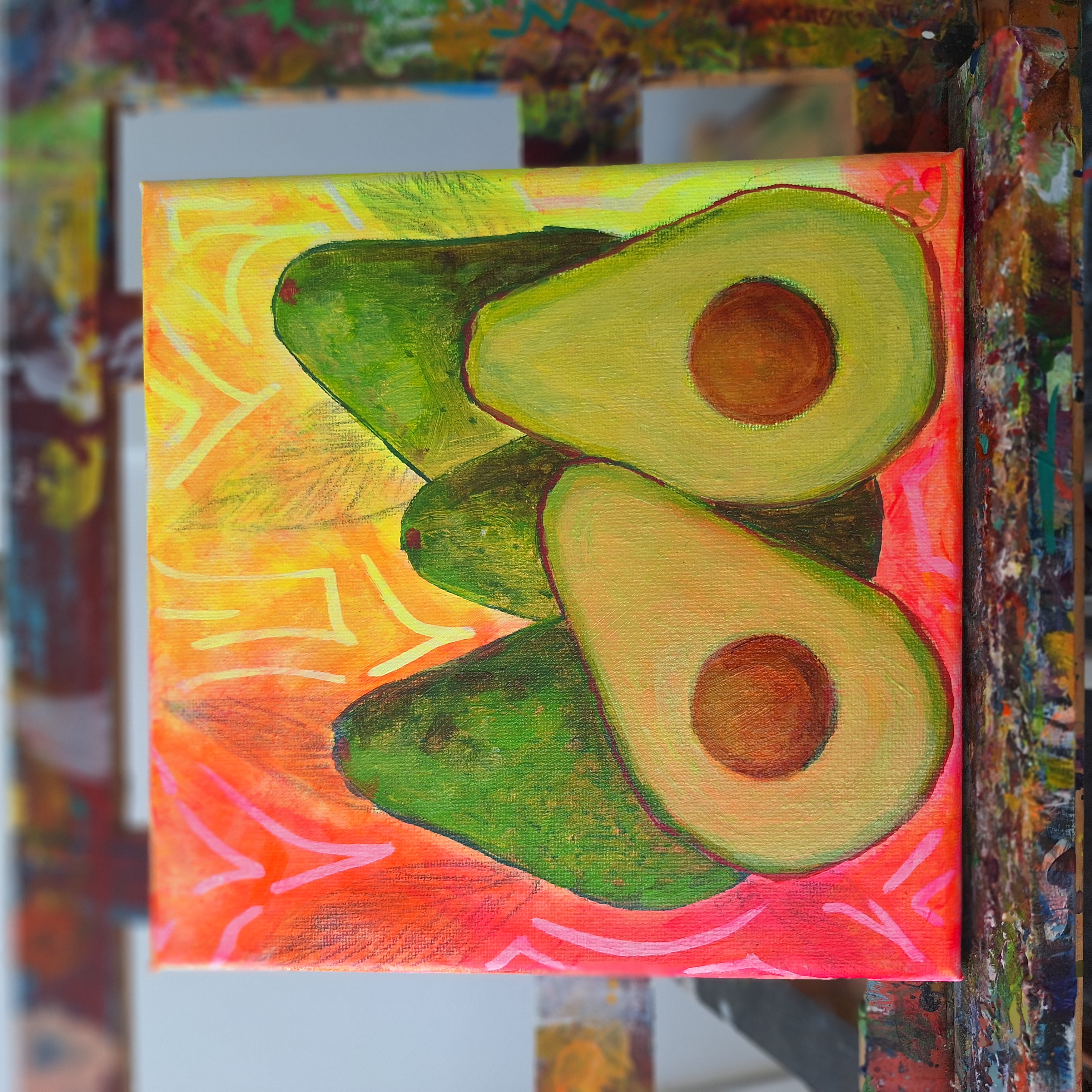 Avocado Art Painting