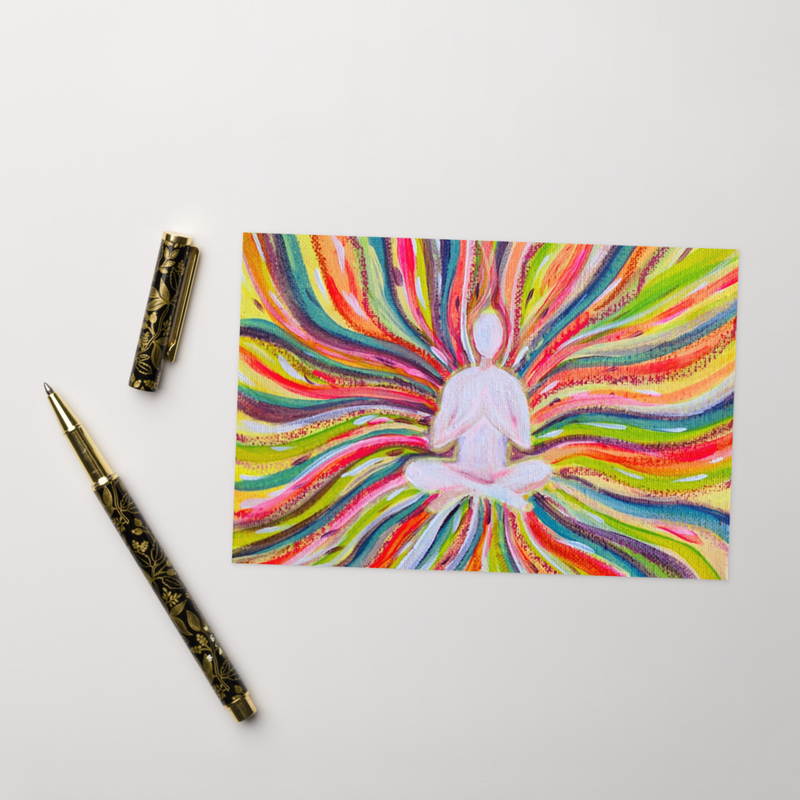 Greeting card - Yoga Pose