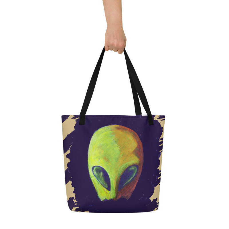 Alien Art Tote Bag