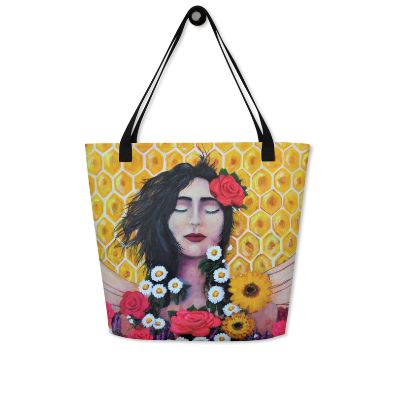 Large Tote Bag-Queen Bee-16"x20"